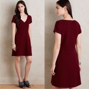 Anthropologie sparrow seamed boiled dress